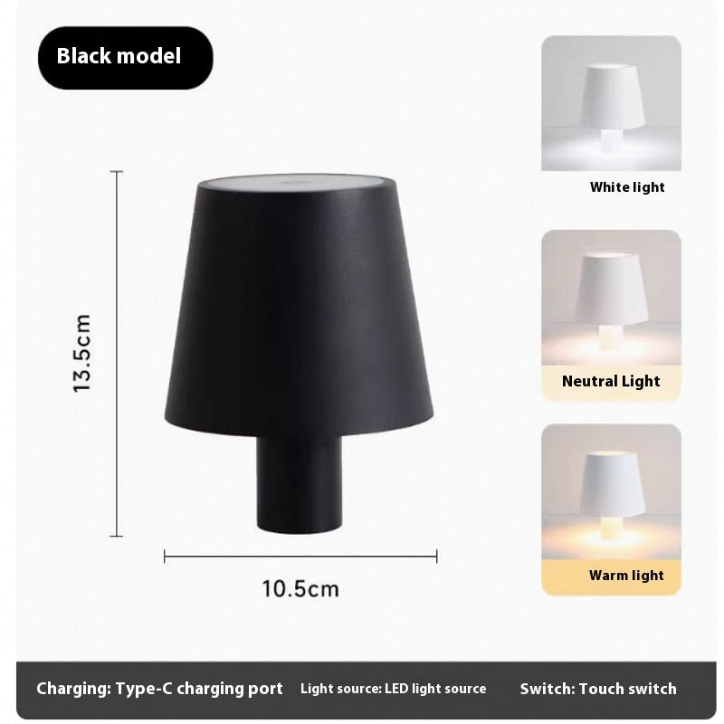 Wine bottle turned into decorative table lamp LED light